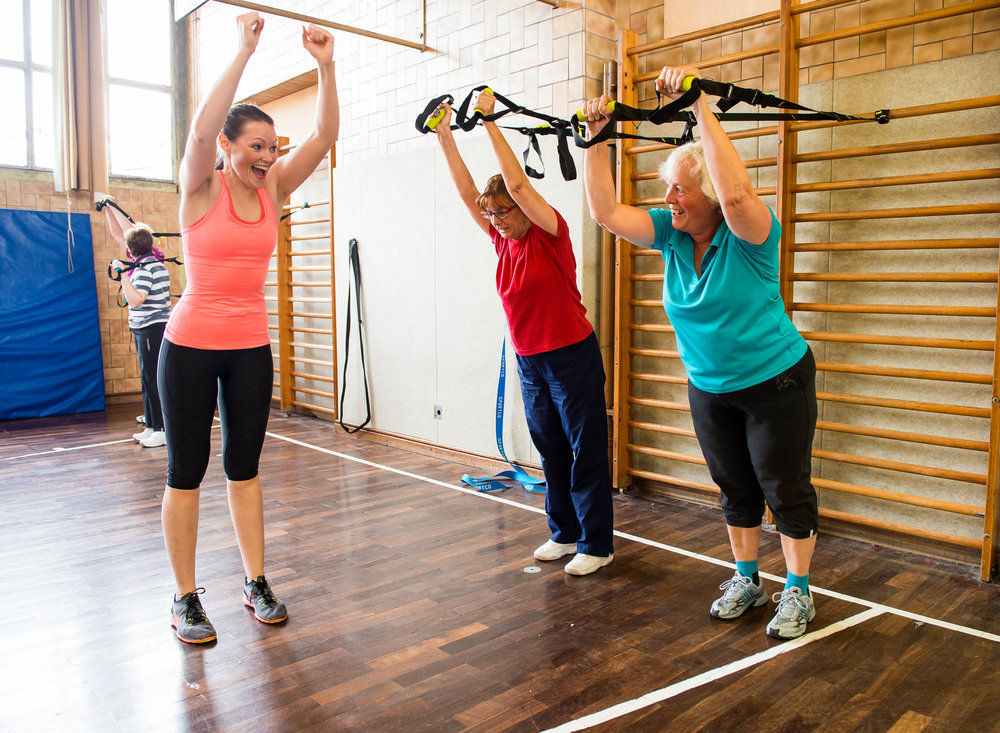 Frauen Stab Wandstange Gym Arme Hoch