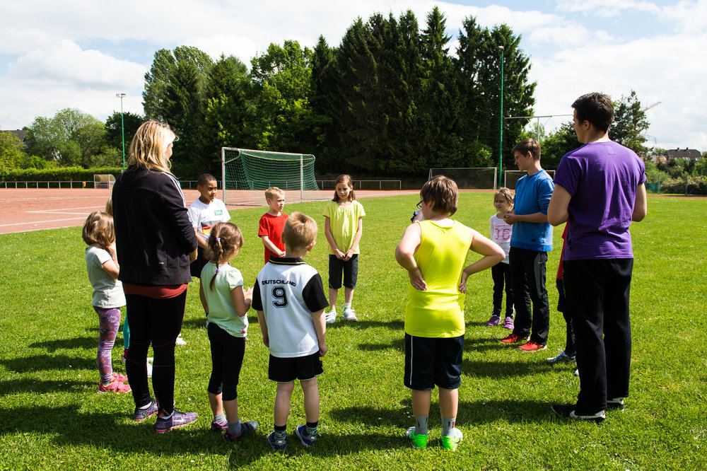 Jugend Leichtathletik Trainer Feld